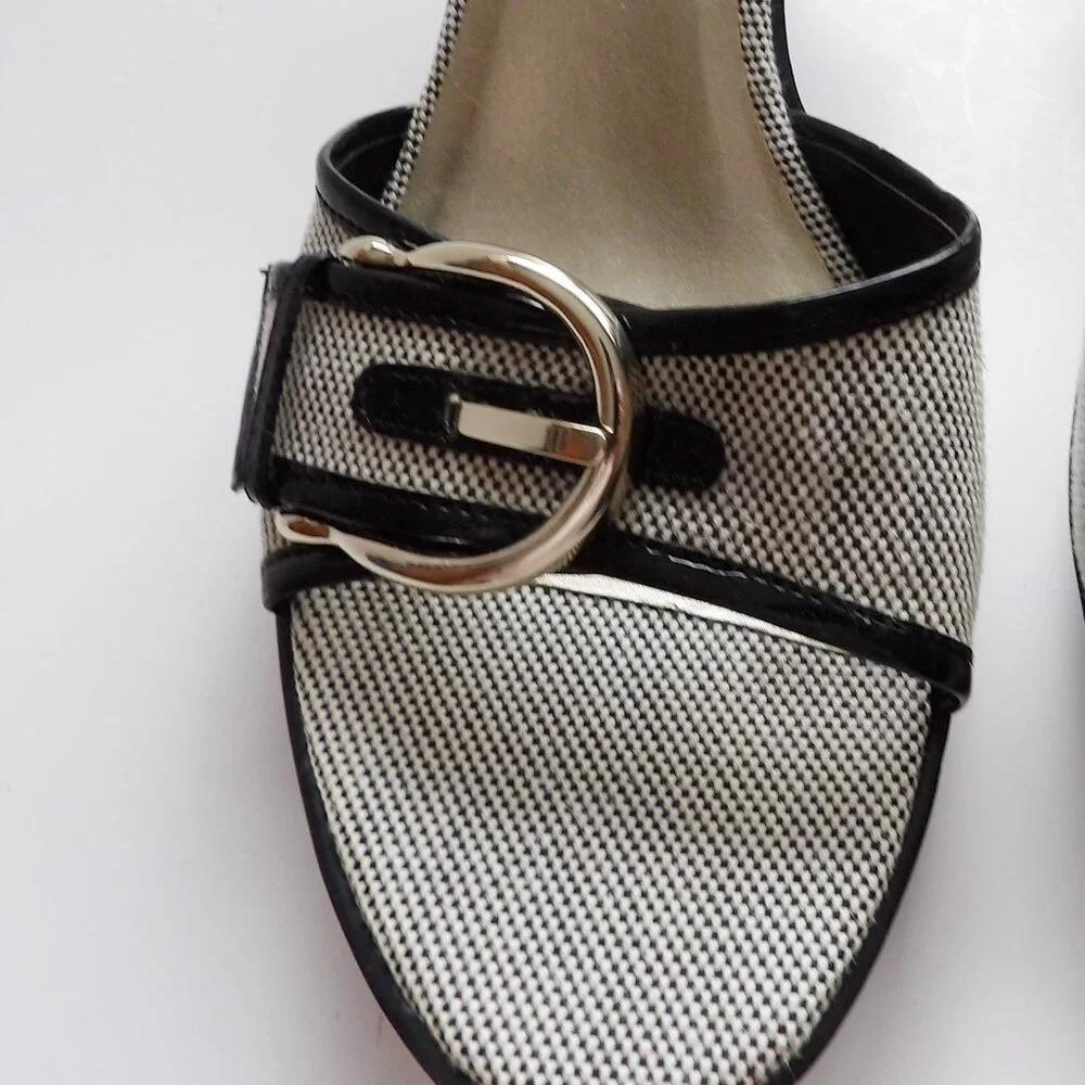Joan & David Circa Comfort CJTARAH Wedge Heel Dressy Sandal with Buckle 10M EUC